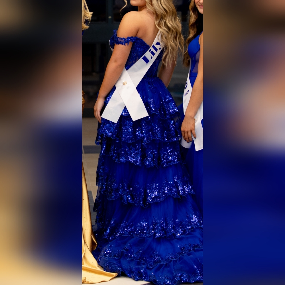 Sherri Hill #55500 Royal Blue Size 8